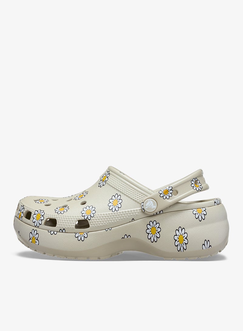 crocs Classic Platform Floral Clog Sandals - Image 2